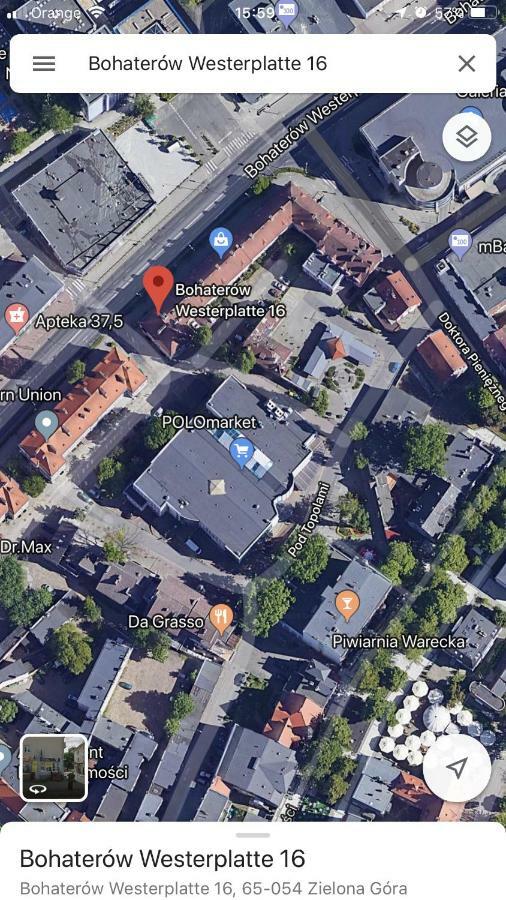 Apartament Centrum Zielona Góra Esterno foto